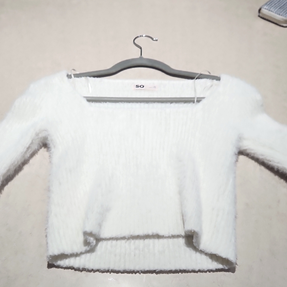 SO Women's White Sweater